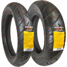 Shinko 777 130/70B18 180/55B18 Tire Set Front Rear Motorcycle Tires