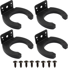 4 Pcs Microphone Holders for Mic Stand, Black Microphone Clip, Wall Mounted Mic