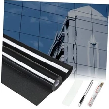 36 Inch X 26 ft One Way Window Film Privacy Daytime 36 Inch x 26 ft Matte Black