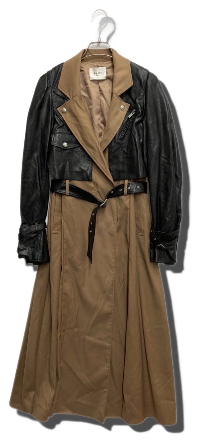 Ameri RIDERS DOCKING COAT 1010720190 Black Beige … - image 1