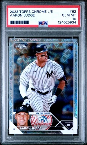 2023 Topps Chrome Logofractor Edition #62 Aaron Judge 🔥🔥🔥 PSA 10