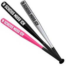 Baseballschläger N SCHEISS MUSS ICH Schwarz ...