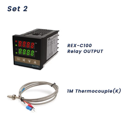 REX-C100 PID Temperature Controller 220V 400 Degree Digital Thermostat Output 40