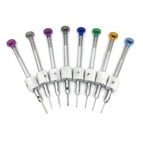 Portable Watch Screwdrivers 8 Pieces Watch Screwdriver Set with Metal Stand - Picture 5 of 6