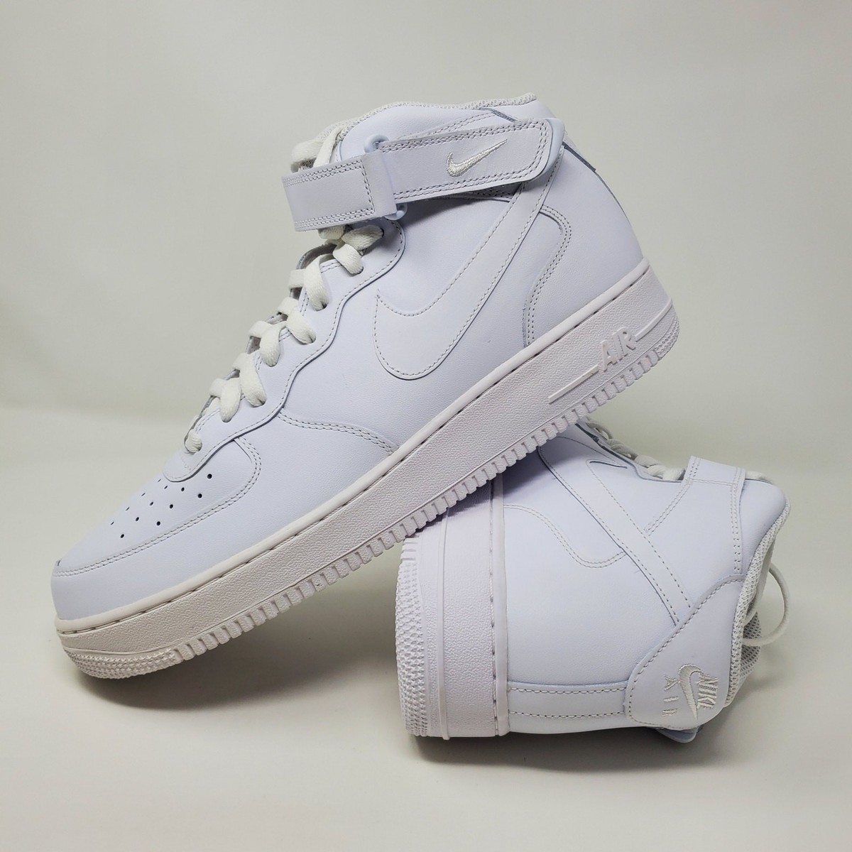 Size 13 - Nike Men's Air Force 1 '07 Mid Triple White for sale