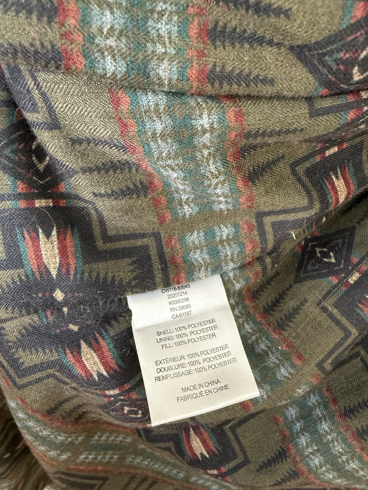 Pendleton Hooded Techrain Anorak Jacket Small Pet… - image 12