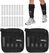 Adjustable Ankle Wrist Weights 4-30lbs for Walking, Pilates Gym Workouts