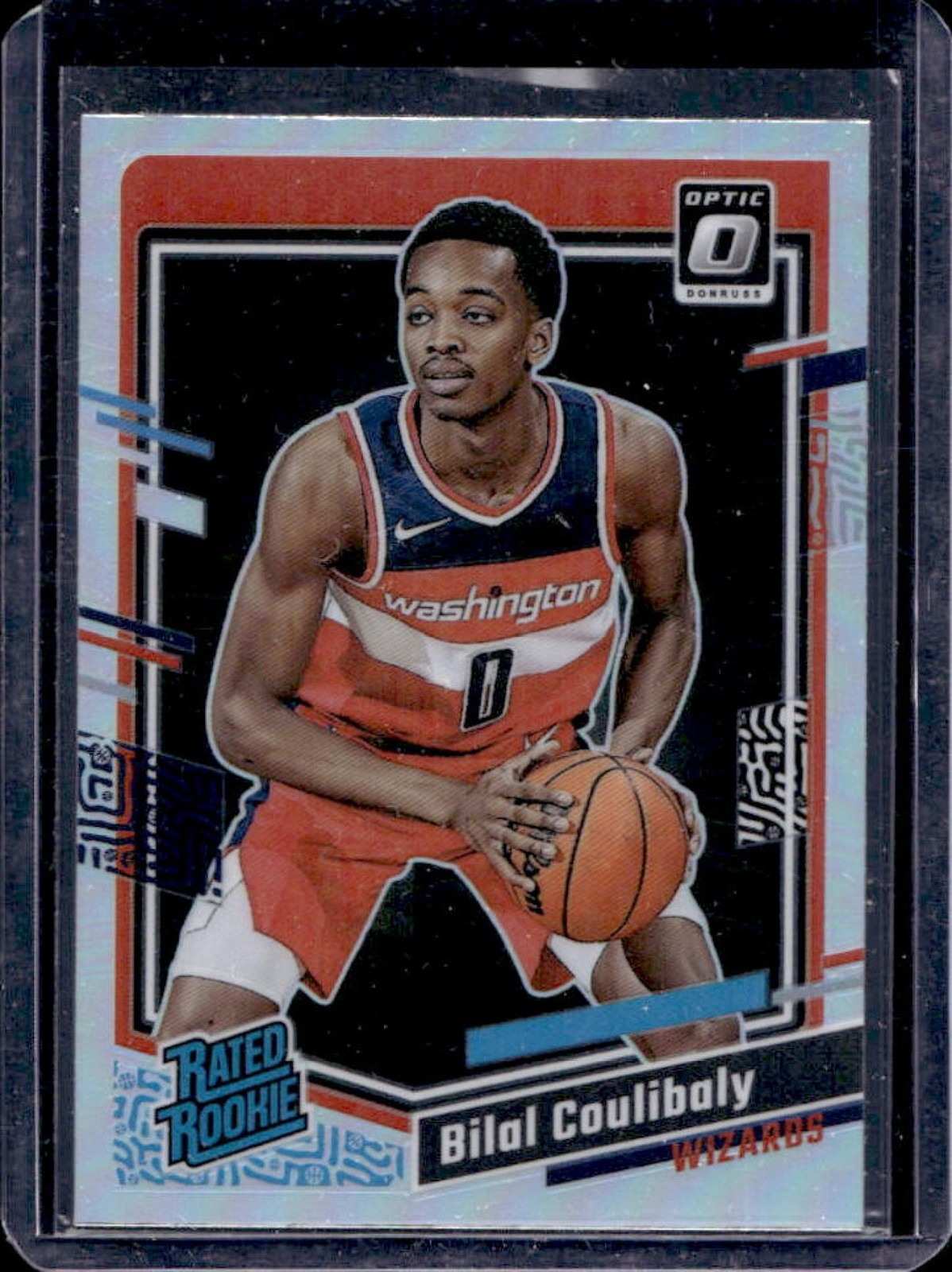 2023-24 Donruss Optic Bilal Coulibaly Holo Prizm Rated Rookie #243 Wizards