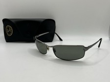 Ray Ban RB 3269 004/58 Gunmetal Grey Polarized Sunglasses Chipped Lenses Italy