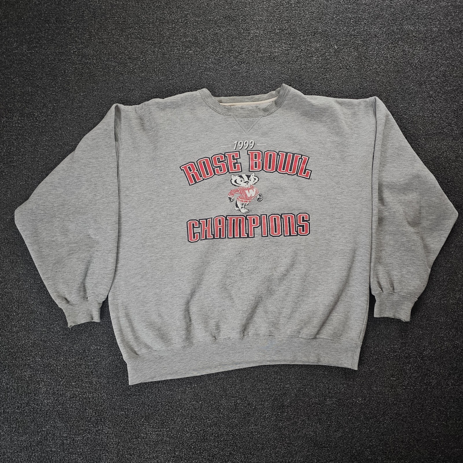 Vintage 1999 Wisconsin Badgers Rose Bowl Champions Sweatshirt XL Crewneck 90s