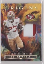 2022 Panini Origins Future Fabrics Gold 25/25 Elijah Mitchell Eli #EMI 9hx