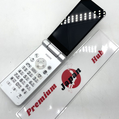 AQUOS SoftBank 601SH Sharp White Japanese Flip Phone Keitai Mobile Japan