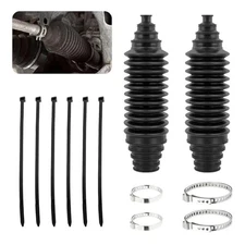 2PCS Inner Tie Rod Boot Kit,Multi-Size Adjutable Rack and Pinion Boot Kit with P
