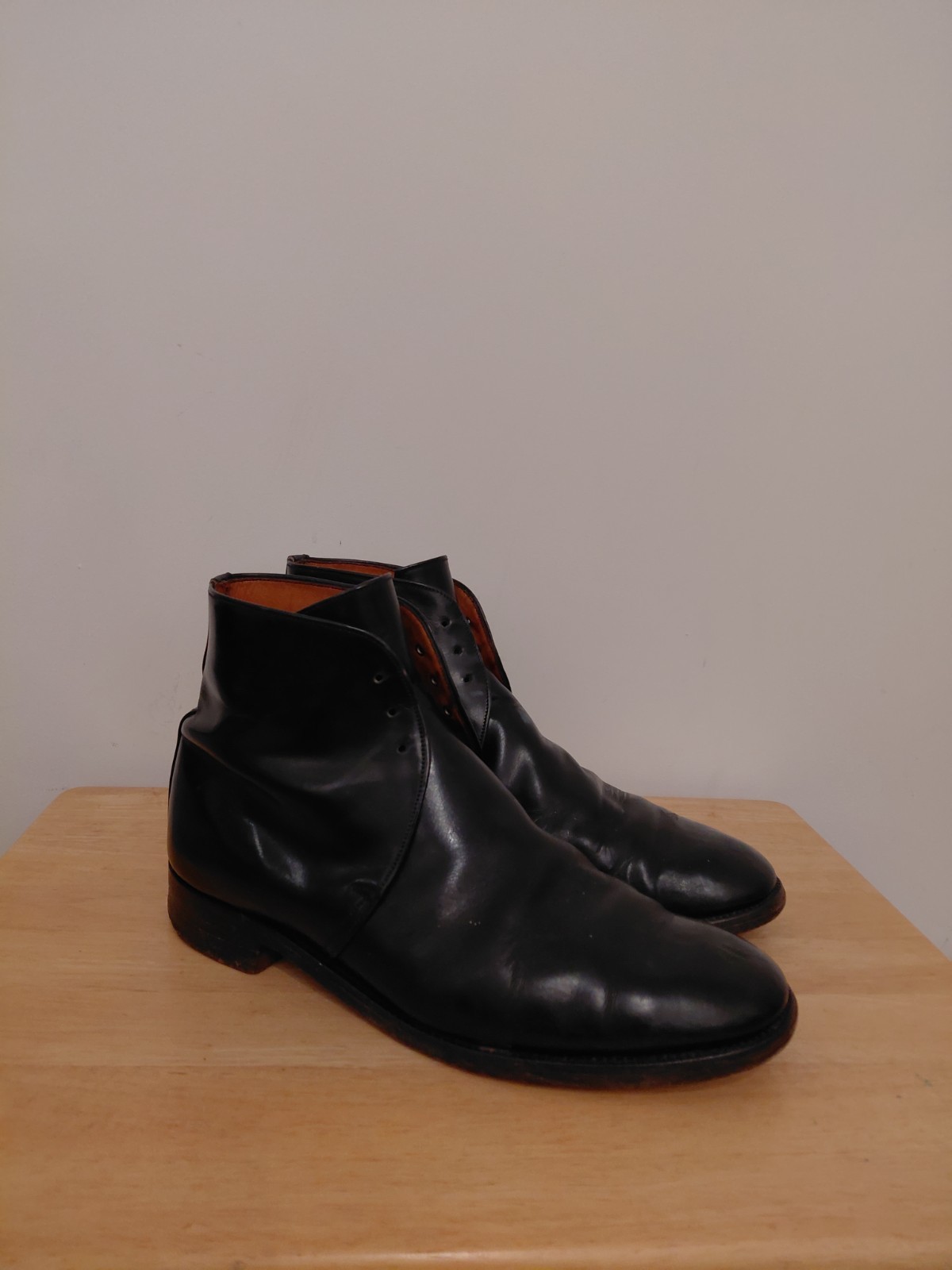 Sanders Chukka Boots UK 8 Black England Desert Smart Casual Shoes Leather 42