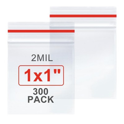 Mini bolsas de plástico de 1 x 1 pulgada, bolsitas pequeñas con cierre hermético