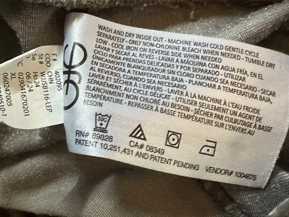 Jessica Simpson Loose FitSweat Pant Womens XL Elastic Waist Velour Comfy Pull On - Image 3 of 4