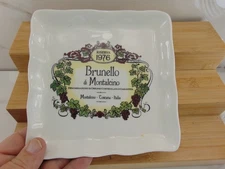 Ceramica Cuore BRUNELLO DI   1976 Plate Cheese snacks desert 6" wide NEW MINT
