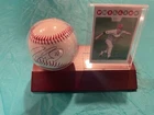 Phillies Jayson Werth 28 Autographed Baseball with holder and 2008 card