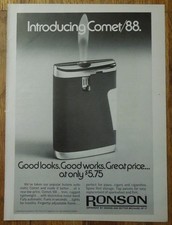 1973 RONSON Comet/88 Lighter Magazine Ad - Good Looks. Good Works. Great Price
