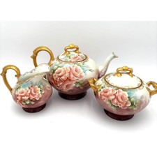 Antique Limoges Tressemanes and Vogt Porcelain Tea Set