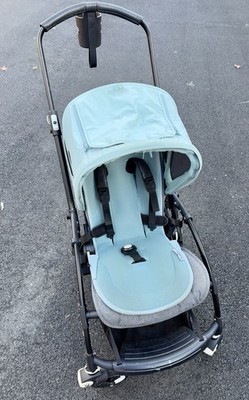 Bugaboo Bee Stroller Blue with Cup Holder & Rain Cover Compact Lightweight