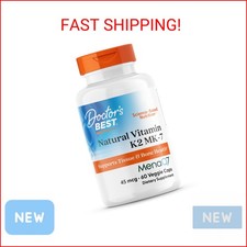 Doctors Best Natural Vitamin K2 MK-7, Supports Tissue  Bone Health, Non-GMO, Gl