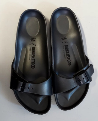 Birkenstock Hausschuhe Gr. 36 Schlappen Badesandalen Madrid EVA neu grau