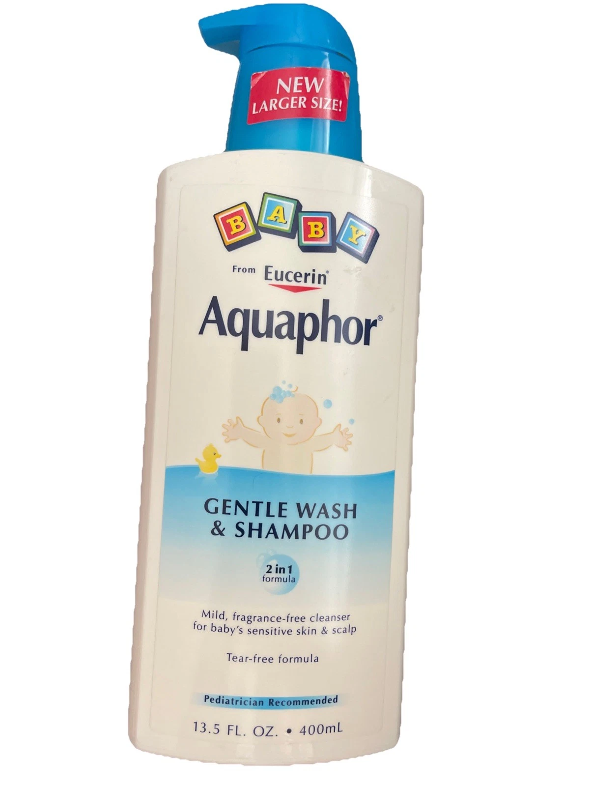 Aquaphor Eucerin Baby Gentle Wash and Shampoo Tear Fragrance Free Pump 13.5 oz
Opens in a new window
