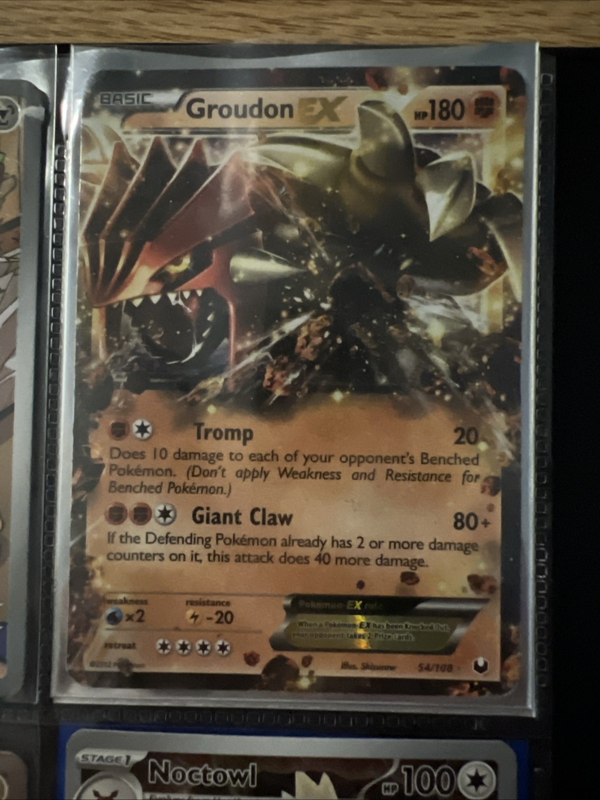 Groudon EX 54/108 Dark Explorers Holo