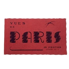 View of Paris Vintage Photo / Postcard Souvenir Album Black & White CHANTEL 1957