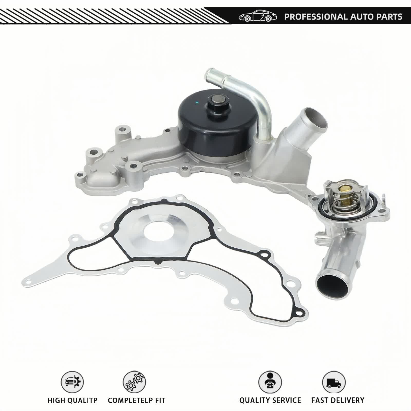 Engine Cooling Water Pump w/Thermostat Kit for 2017-2022 Maserati Levante 3.0 V6