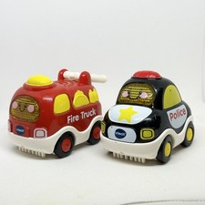 Vtech Go Go Smart Wheels Starter Pack - Fire Truck  Police Car Lights Sings