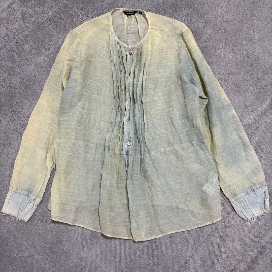 Pas de calai Long Sleeve Blouse M Green Made in Japan