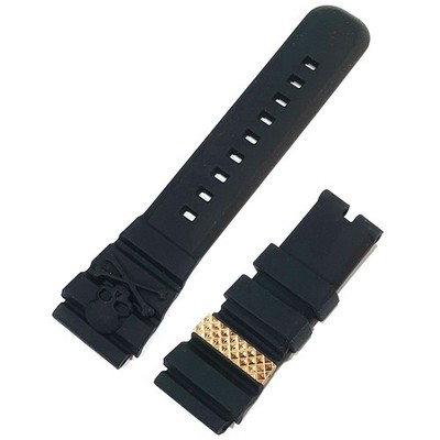 Cinturino Orologio In Silicone Nero - Ricambio Universale Morbido, 3+2.4 Pollici (Set Da 1) - 5