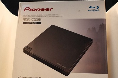 Pioneer BDR-XD08B USB-C External Slim UHD Writer 8x blu ray | FLASHED | MAKEMKV