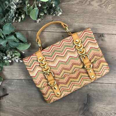 Olivia + Joy Chevron Multicolor Clutch Purse