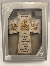 Communion Blessings Wall Cross Girl Resin Religious Gift NIB Bible Verse READ