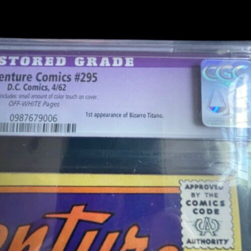 Adventure Comics #295 Restored CGC 9.0 OFWHT Pages 1st Appearance Bizzaro Titano - Picture 4 of 5