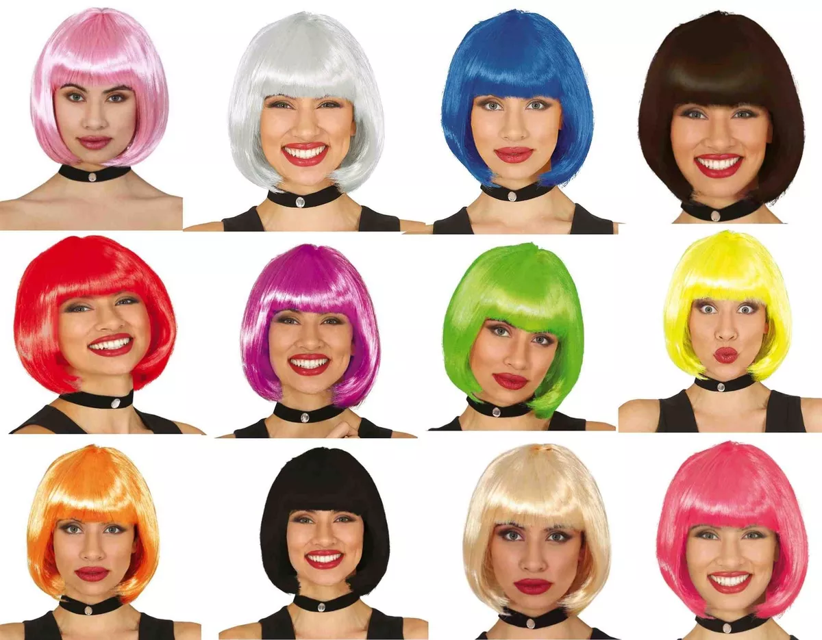 Colored short wigs cheap