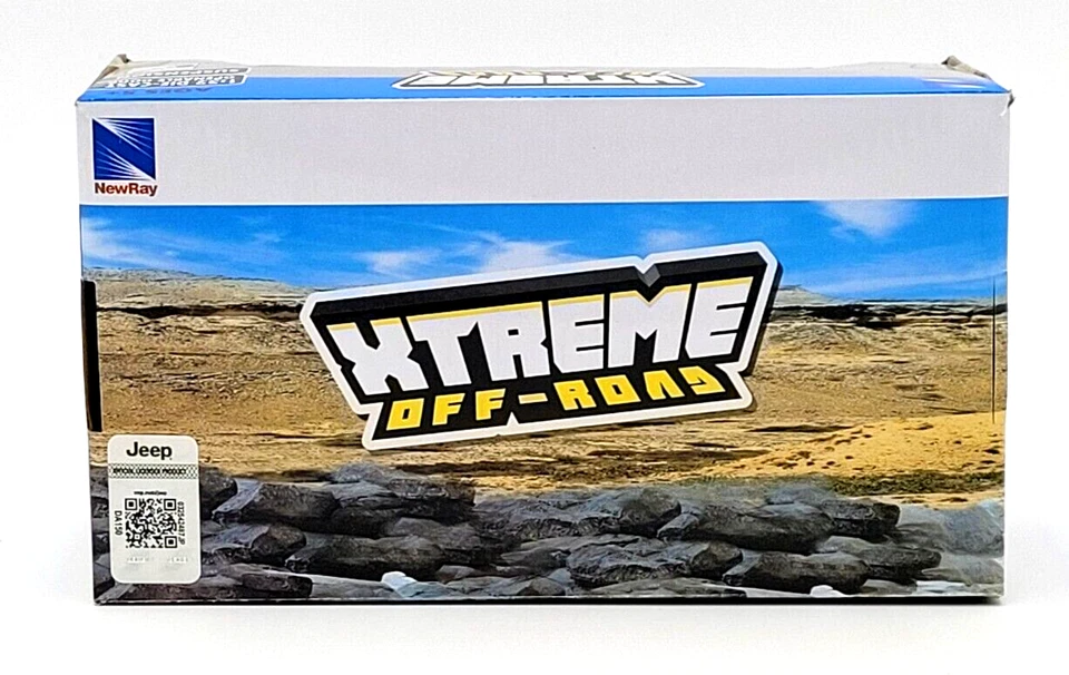 Jeep Wrangler Rubicon Unlimited todoterreno NewRay Xtreme 1:32 azul fundido a presión Foto 3 de 4