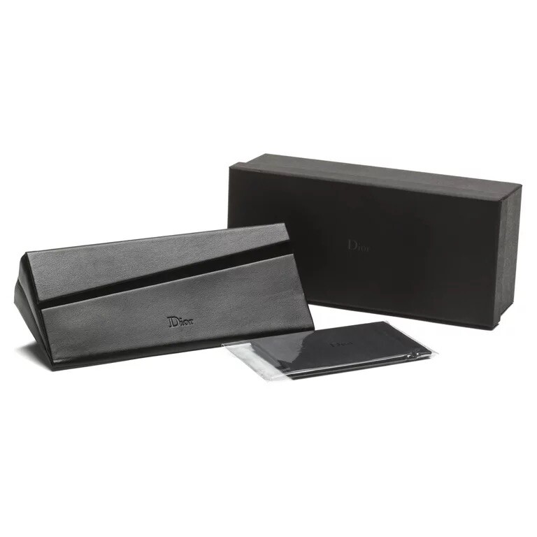 NEW DIOR MEDIUM BLACK HARD SUNGLASSES CASE WITH CLOTH NEW DIOR MEDIUM BLACK HARD SUNGLASSES CASE WITH CLOTH