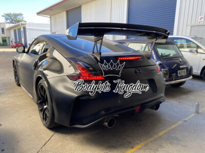Z34 370z fairlady voltex style wing spoiler carbon fiber nismo