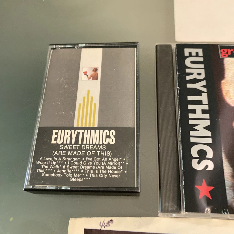 Eurythmics & Annie Lennox CD DVD Cassette & Vinyl Lot Sweet Dreams Bare Promo - Image 2 of 4
