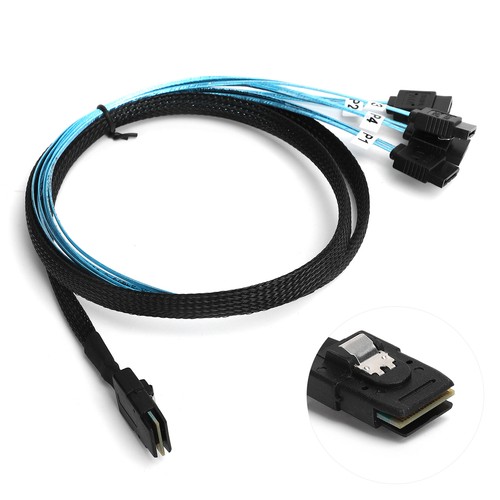 Mini Sas 36Pin Male Sff‑8087 To 4 7Pin Female Cable Mini Sas Host Inter MPF - Picture 16 of 22