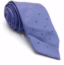  125 Kenneth Cole Men S Gray Blue Classic Polka Dot Necktie Silk Slim Tie 58x3