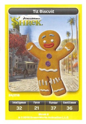 Karte Carrefour Dreamworks - Shrek - Tit Bisquit Nr. 24