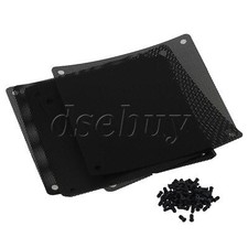 10pcs Black Computer Case Fan Dustproof Dust Filter Fits Standard 120mm Fans