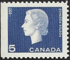 🍁Canada    #405as   QUEEN ELIZABETH II   Brand New 1962  Cameo Issue