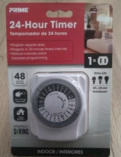 24-hr Programmable Timer Plug In Wall 1 Plug