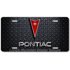 Pontiac Logo Inspirado Arte en Placa D. PLANA ALUMINIO NOVEDAD PLACA DE LICENCIA